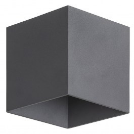 Φωτιστικό Τοίχου - Απλίκα Cube 18086 2xLED 3000K 650Lm 17x17x9cm Grey TK Lighting GREY