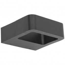 Φωτιστικό Τοίχου - Απλίκα Arius 18081 LED 3000K 480Lm 16,3x16x5,5cm Grey TK Lighting GRAPHITE