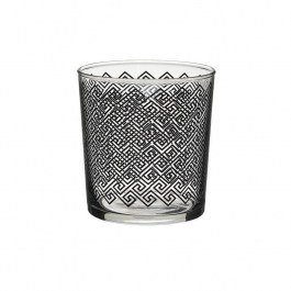 Whiskey Glass Set 6 pcs. D8Χ9Cm 380Cc Black Click BLACK