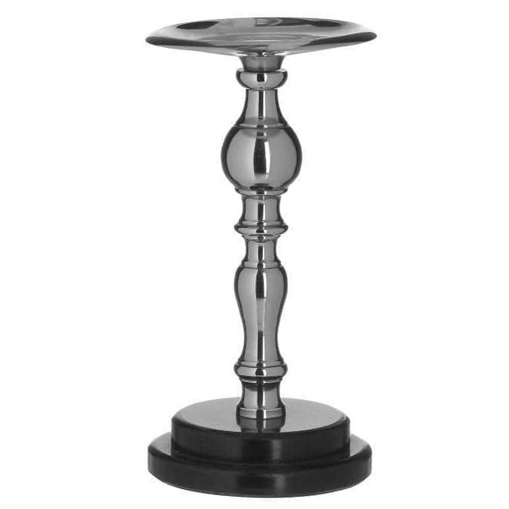 Κηροπήγιο 3-70-803-0078 12x12x25cm Black-Silver Inart