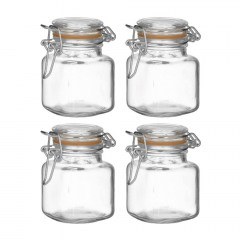 Βάζο Αποθήκευσης (Σετ 4Τμχ) 6-60-560-0188 5x5x8cm Clear Click