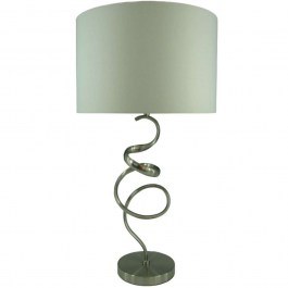 Table Lamp Valou 300-000013 D35x65cm Ε27 60W Silver-White Inart SILVER-WHITE