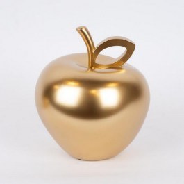 Decorative Apple 752-28610 18x18x20.5cm Gold Estheti Home GOLD
