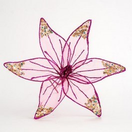Χριστουγεννιάτικο Λουλούδι 600-44768 30cm Fuchsia FUCHSIA