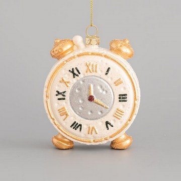 Christmas Ornament Clock 600-44905 8,3x10,8m Multi