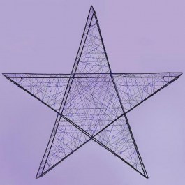 Αστέρι Φωτιζόμενο 240 Led 600-22520 78cm 2500-3500K Με Timer IP44 Purple PURPLE