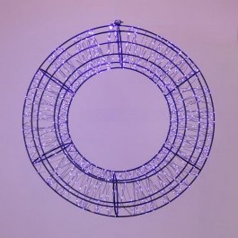 Στεφάνι Φωτιζόμενο 720 Led 600-22542 38cm 2500-3500K Με Timer IP44 Purple PURPLE