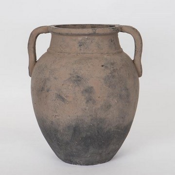 Ceramic Jar 752-18022 30x30x37cm Brown Estheti Home