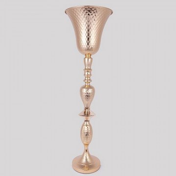 Metallic Vase 752-22060 21x79cm Rose Gold Estheti Home