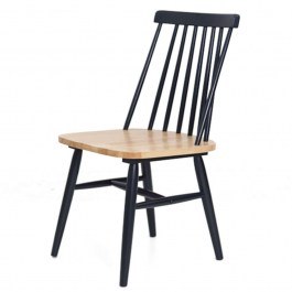 Καρέκλα Τραπεζαρίας Kristie Natural-Navy Blue (42x52x87) Soulworks 0600005 NAVY BLUE