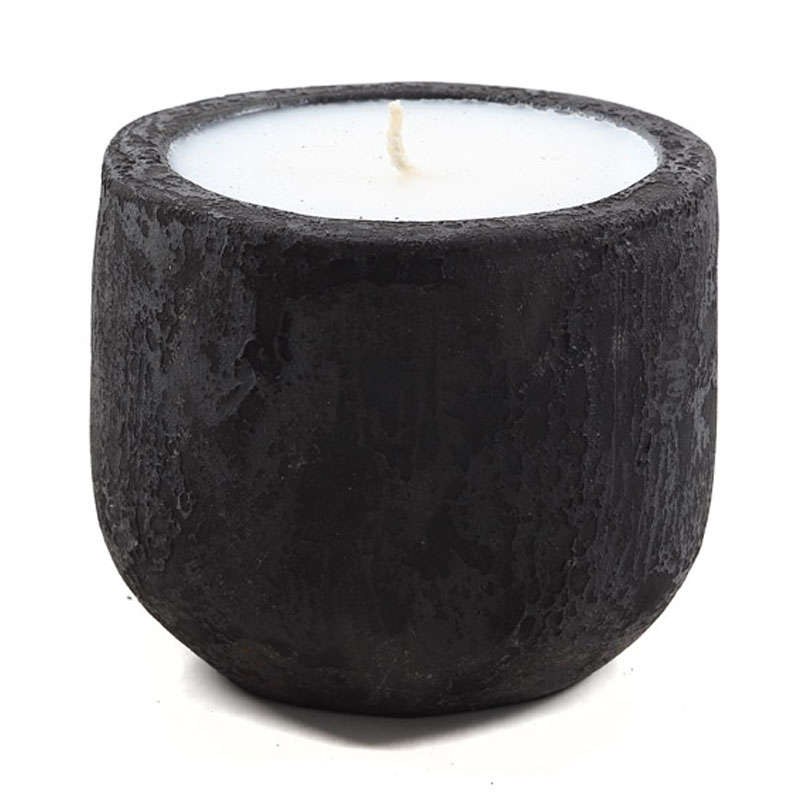 Βάση Ρεσώ Mingi 0630027 (15x15x14cm) Black Spot Gray Clay/Terracotta Soulworks