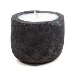 Κερί Mingi 0630028 13x13x12cm Black Spot Gray Clay/Terracotta  Soulworks GREY