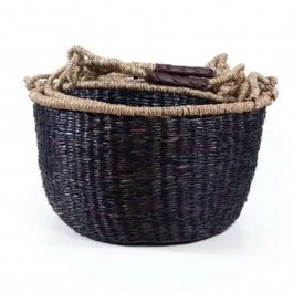 Baskets (Set 5Pcs) 0680001  (D40x22, D35x20, D30x18, D25x16, D20x14) Black Soulworks BLACK