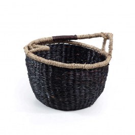 Καλάθι Διακοσμητικό M 0680023 30x30x18cm Black-Natural Soulworks NATURAL-BLACK