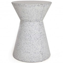 Σκαμπό Biella 0800001 35x35x44cm Terazzo Grey-Black Soulworks GREY-BLACK