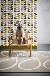 Carpet Giant Linear Stem 059404 Orla Kiely BLACK-MULTI