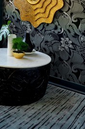 Χαλί Slub Charcoal 039405 Florence Broadhurst CHARCOAL