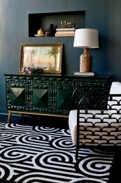 Χαλί Turnabouts Black 039205 Florence Broadhurst BLACK