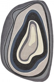 Χαλί Aura 477304 Grey-Black Brink & Campman GREY-BLACK