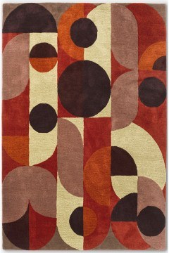 Carpet Décor Cosmo 095203 Red Pale Green Brink & Campman
