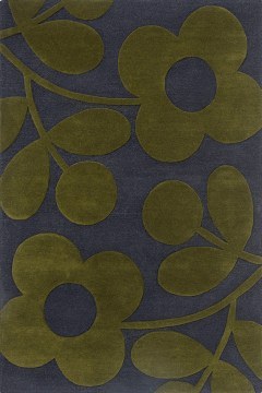 Carpet Sprig Stem 063908 Marine Grey-Green Orla Kiely