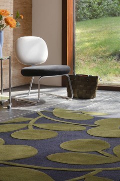 Carpet Sprig Stem 063908 Marine Grey-Green Orla Kiely
