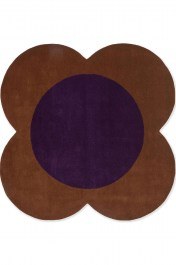 Χαλί Flower Spot 158401 Chestnut-Violet Round Orla Kiely CHESTNUT-VIOLET