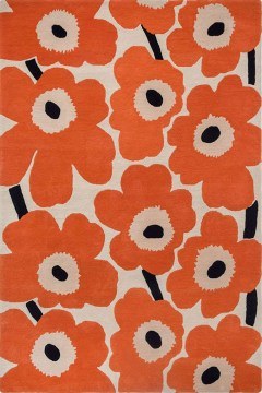 Carpet Unikko 132403 Orange-Red Marimekko