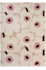 Carpet Unikko 132402 Beige-Pink 140X200 Marimekko BEIGE-PINK