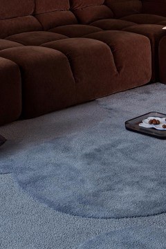 Carpet Iso Unikko 132308 Dusty Blue 140X200 Marimekko