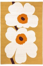 Carpet Unikko 60th Anniversary 433001 Honey-Off White 140X200 Marimekko HONEY-WHITE