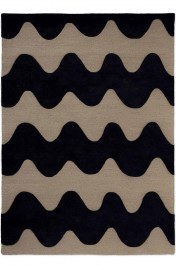 Carpet Lokki 133905 Black 140X200 Marimekko ECRU-BLACK