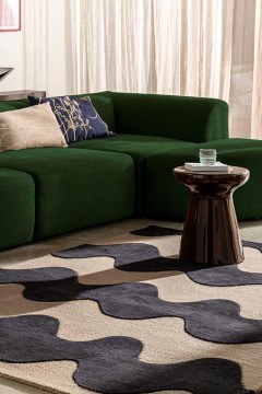 Carpet Lokki 133905 Black 140X200 Marimekko