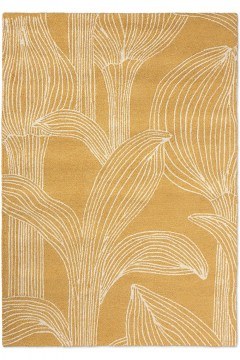 Carpet Kukat puhkeavat 434106 Straw Yellow 140X200 Marimekko