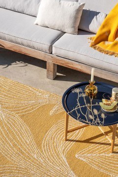 Carpet Kukat puhkeavat 434106 Straw Yellow 140X200 Marimekko