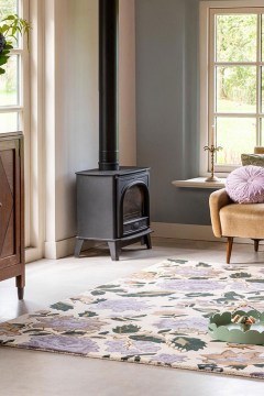 Carpet Wendling Floral 083104 Heather Purple-Cream 140X200 Laura Ashley