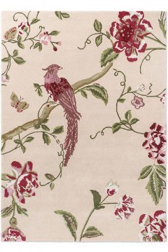 Carpet Summer Palace Cranberry/Grape 081200 Cream-Green-Red 140X200 Laura Ashley