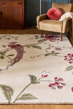 Carpet Summer Palace Cranberry/Grape 081200 Cream-Green-Red 140X200 Laura Ashley