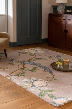 Carpet Summer Palace Truffle/Seaspray 081201 Taupe-Green-Blue 140X200 Laura Ashley