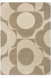 Carpet Prism Flower 158009 Mushroom-Ecru 160X230 Orla Kiely ECRU