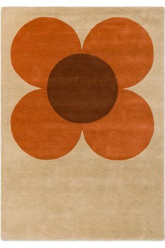 Carpet Flower Placement 158203 Pumpkin-Ecru 160X230 Orla Kiely