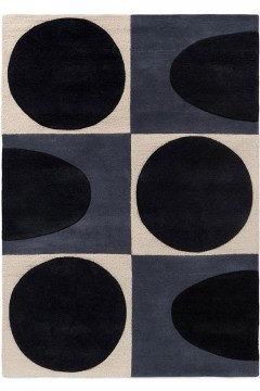 Carpet Spot Square 157908 Blue-Navy-Beige 160X230 Orla Kiely