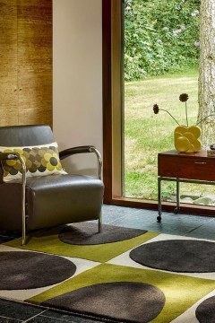 Carpet Spot Square 157907 Walnut-Lichen-Beige 120X180 Orla Kiely