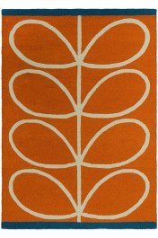 Carpet Linear Stem 464403 Orange 140X200 Orla Kiely ORANGE