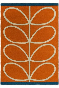 Carpet Linear Stem 464403 Orange 140X200 Orla Kiely