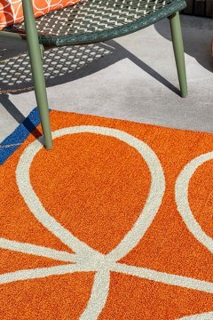 Carpet Linear Stem 464403 Orange 140X200 Orla Kiely