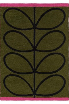 Carpet Linear Stem 464407 Olive 160X230 Orla Kiely