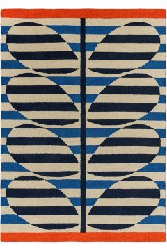 Carpet Stripty Stem 464308 Azure 140X200 Orla Kiely