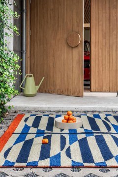 Carpet Stripty Stem 464308 Azure 140X200 Orla Kiely