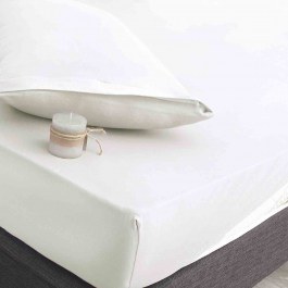 Mattress Cover Set With Rubber and Case Pillow Essential 01 White Rythmos WHITE